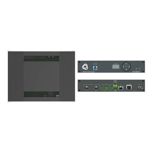KRAMER KDS-100EN-U - Open-Standard AVoIP-Encoder (extrem niedrige Latenz | 4K | PoE+ | H.264/H.265 | Dual Streaming)-0