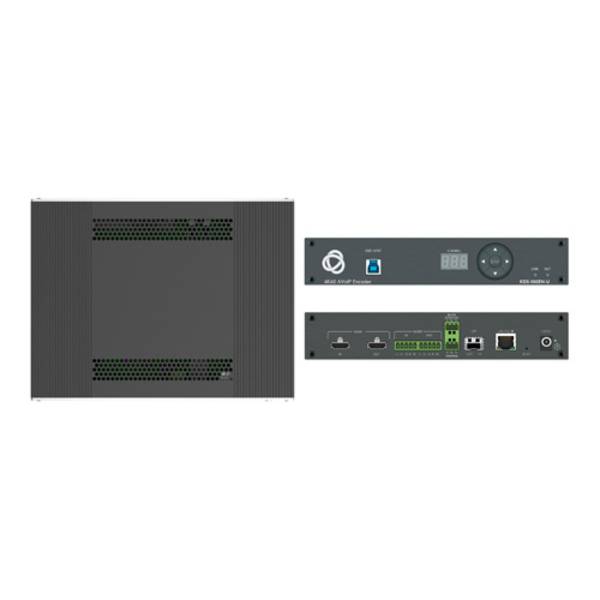 KRAMER KDS-100EN-U - Open-Standard AVoIP-Encoder (extrem niedrige Latenz | 4K | PoE+ | H.264/H.265 | Dual Streaming)