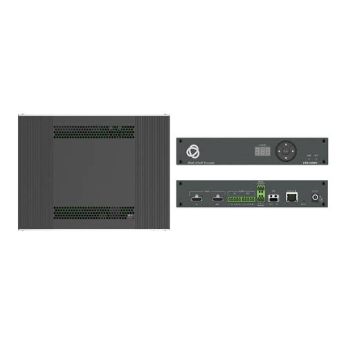 KRAMER KDS-100EN-U - Open-Standard AVoIP-Encoder (extrem niedrige Latenz | 4K | PoE+ | H.264/H.265 | Dual Streaming)-1