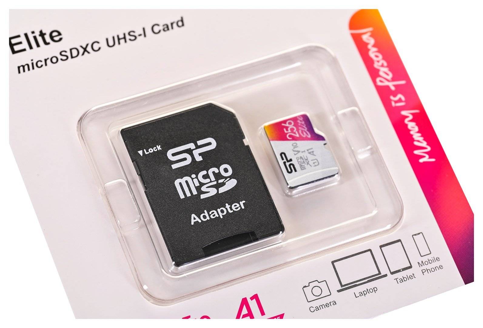 Silicon Power Elite - Flash-Speicherkarte (microSDXC-an-SD-Adapter inbegriffen)-3