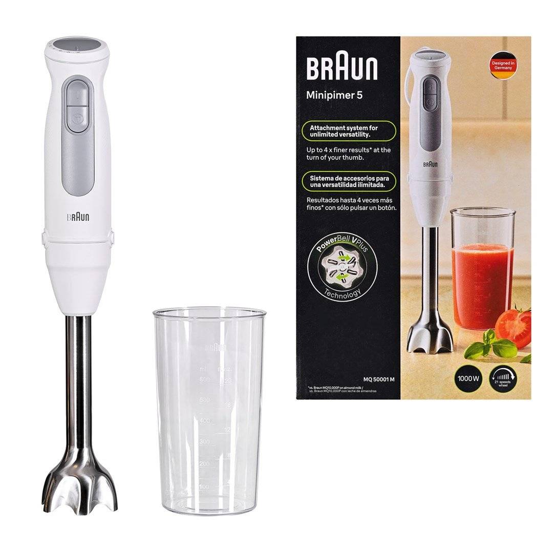 Braun Multiquick 5 MQ 50001 M Hand blender with turbo function Premium white-0