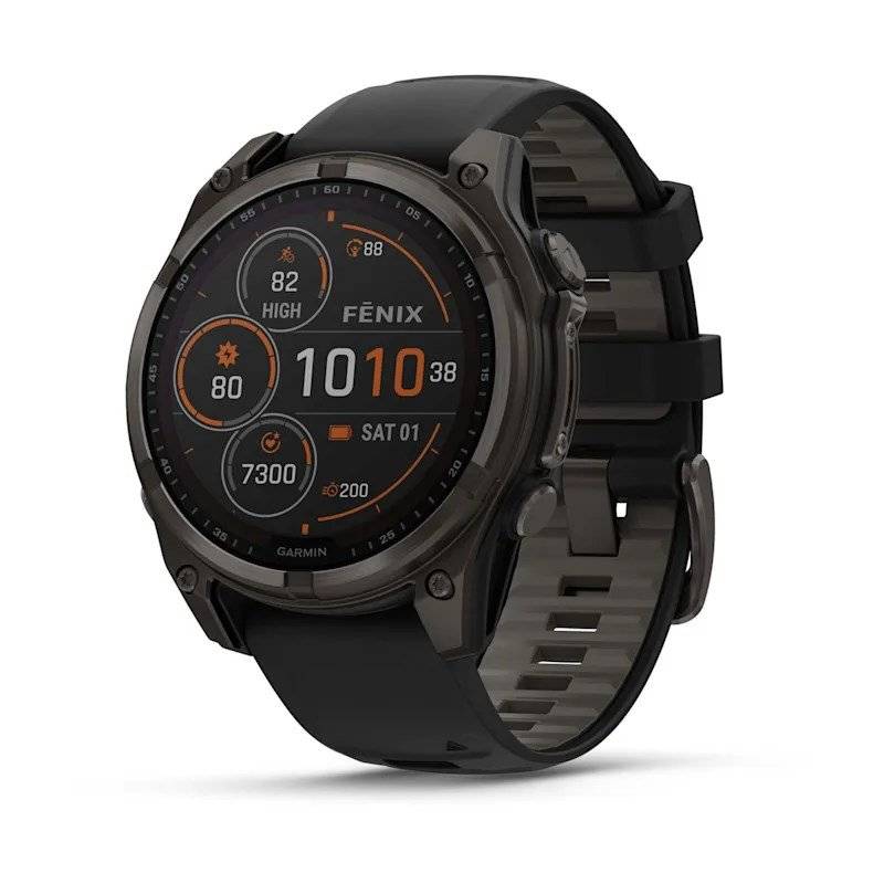 Garmin Fenix 8 Solar Sapphire Sports Watch - Black-0