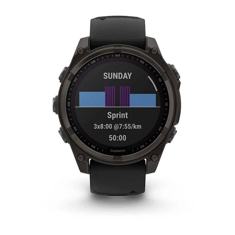 Garmin Fenix 8 Solar Sapphire Sports Watch - Black-2