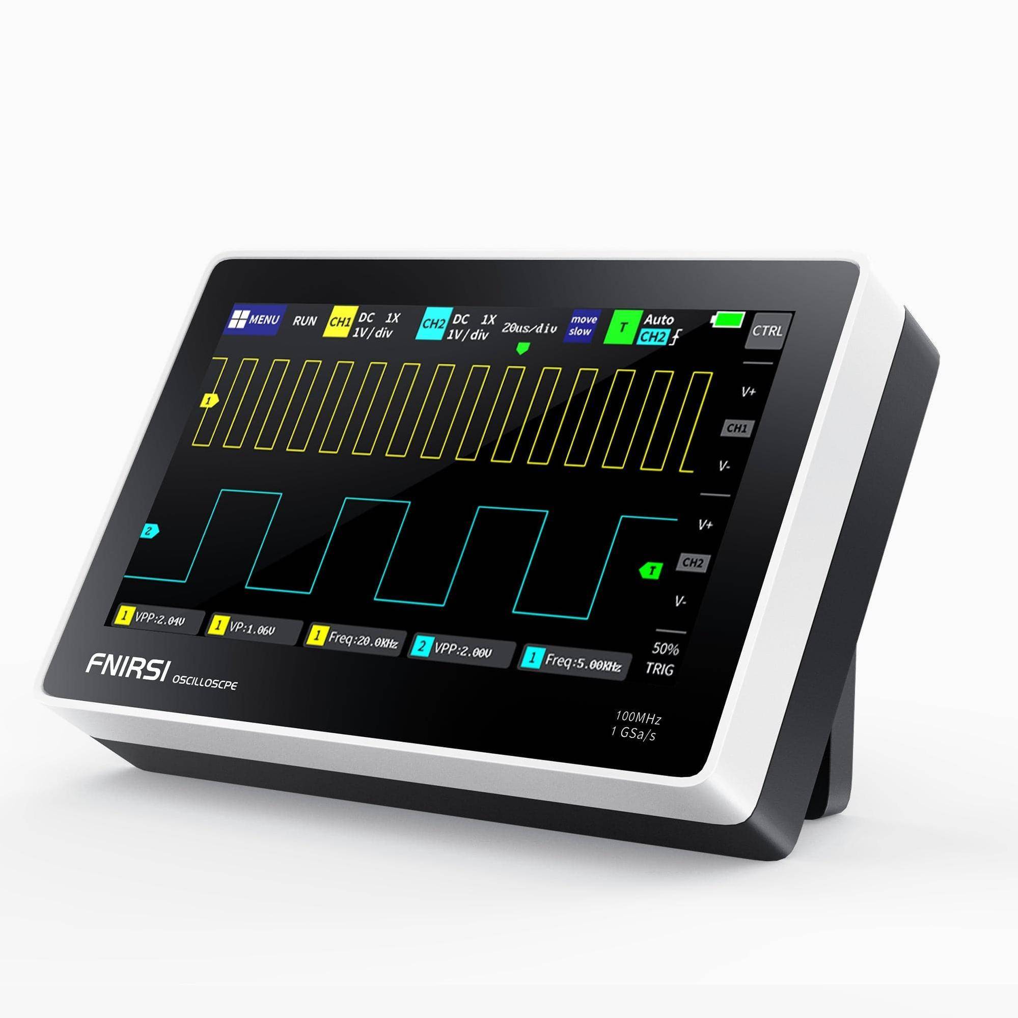 FNIRSI 1013D Portables Tablet Oszilloskop, 7\" Display, 2 Kanäle, 100MHz, 6000mAh Akku, USB-0
