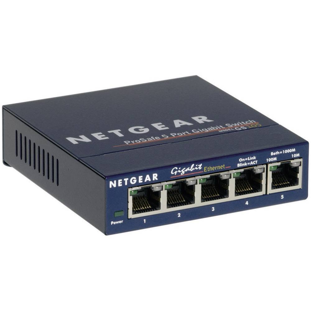 NETGEAR Gigabit Ethernet switch Prosafe GS105 5 Poorts