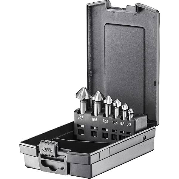 Kegelsenker-Satz DIN 335 HSS-G mit U Nut 6 Teile. Kiesel GmbH 87095649