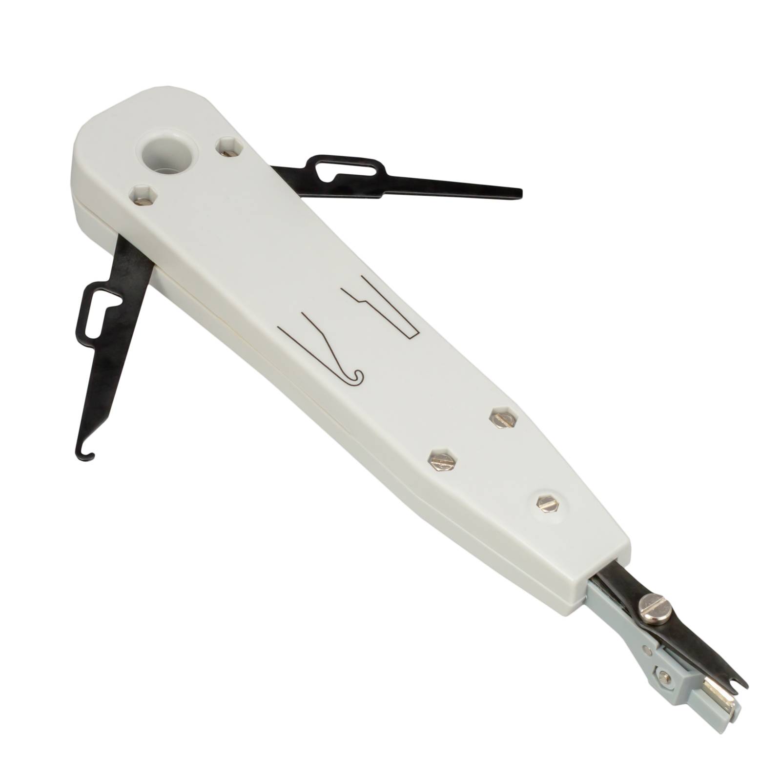 hb-digital LSA Anlegewerkzeug Schneid Klemm mit Guerteltasche-2