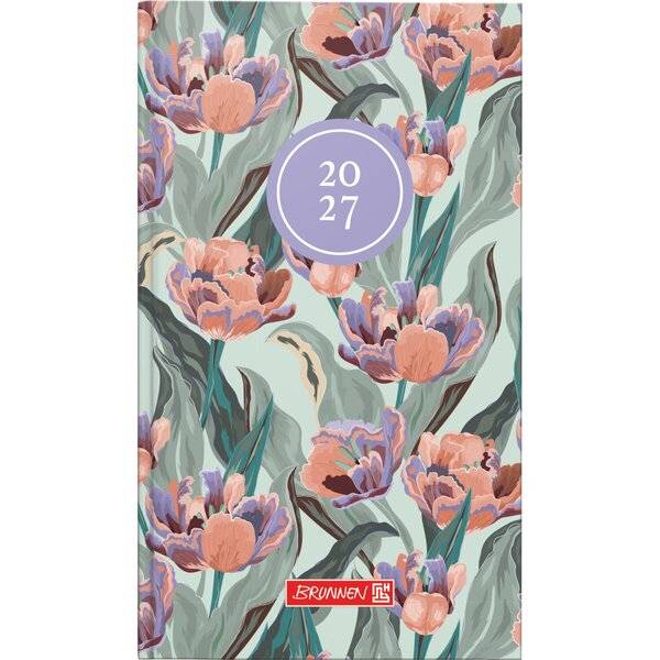 Wochen-Sichtkalender 756 8,7x15,3cm 1 Woche/2 Seiten Grafik-Einband Botanical 2027
