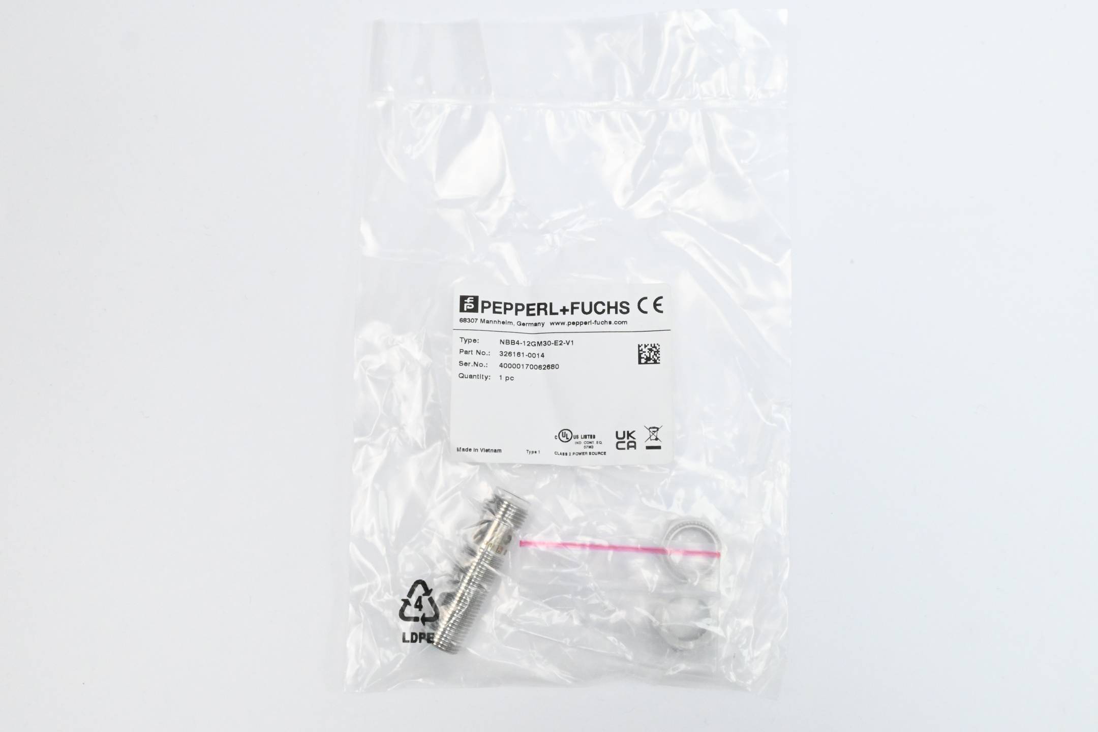 Pepperl+Fuchs induktiver Näherungssensor NBB4-12GM30-E2-V1 ( 326161-0014 )