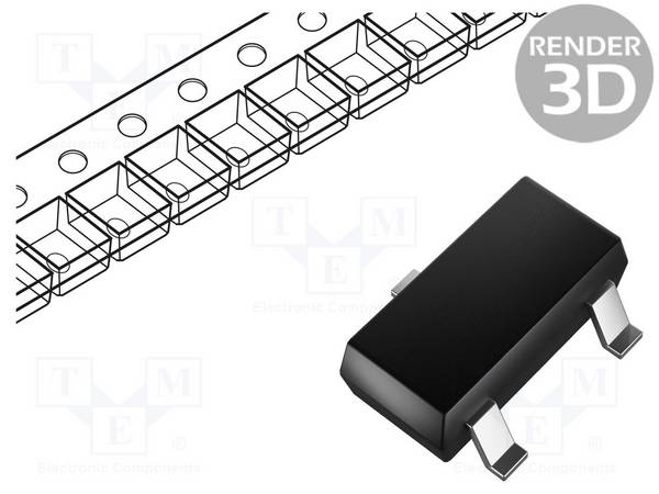 30V 1,3W unipolar SOT23 5,3A Transistor: N-MOSFET