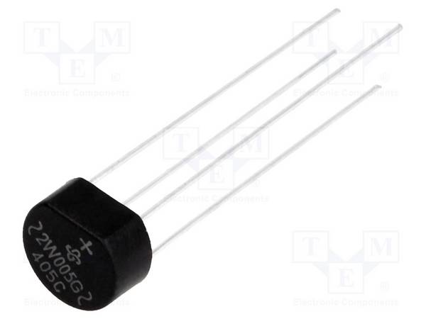 If: 2A Brückengleichrichter: einphasig rund Ifsm: 60A Urmax: 50V