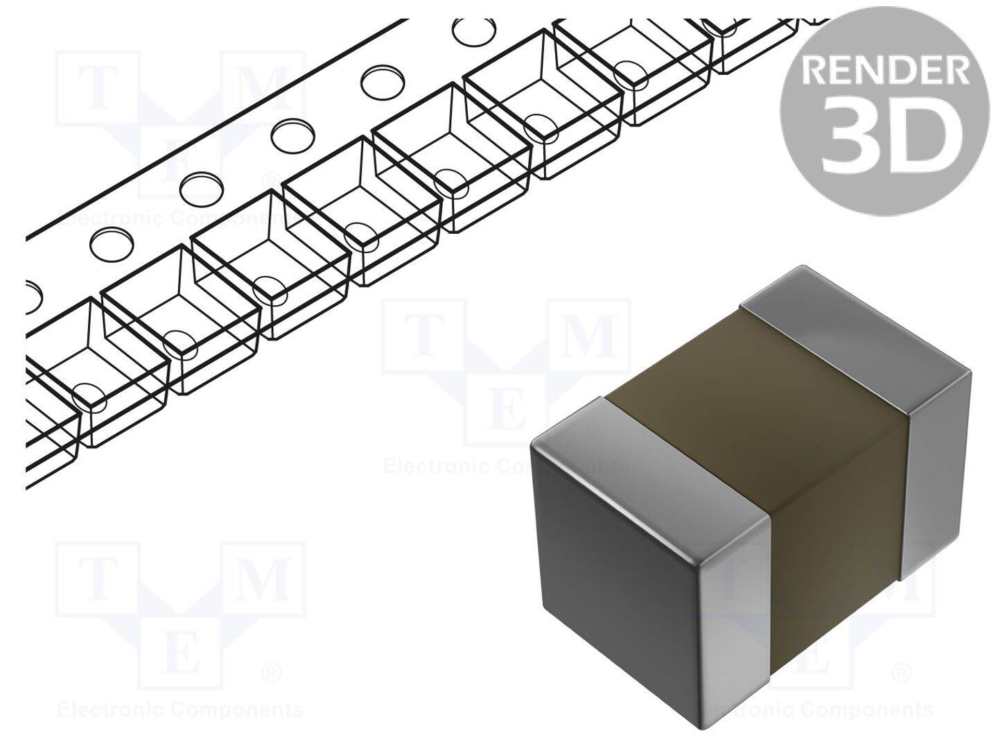 10uF 25V X5R Kondensator: Keramik MLCC ±10% 0805 SMD