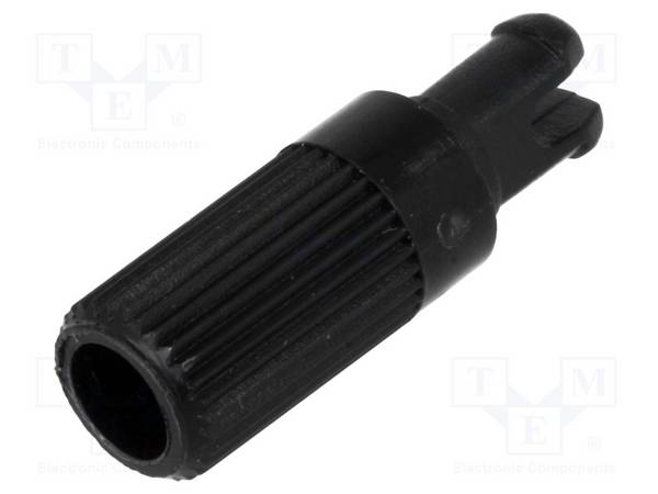 Regulierungswelle schwarz B: 9mm Ø6x12mm Drehknopf
