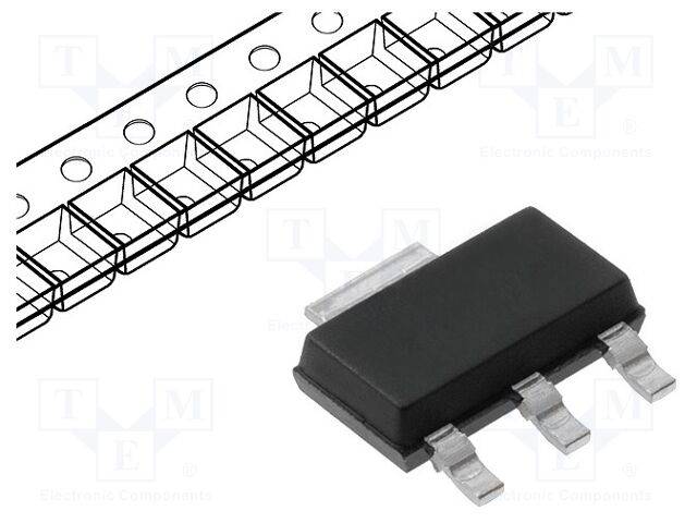 80V Transistor: PNP bipolar 1,5W SOT223-4,TO261-4 1,5A-0