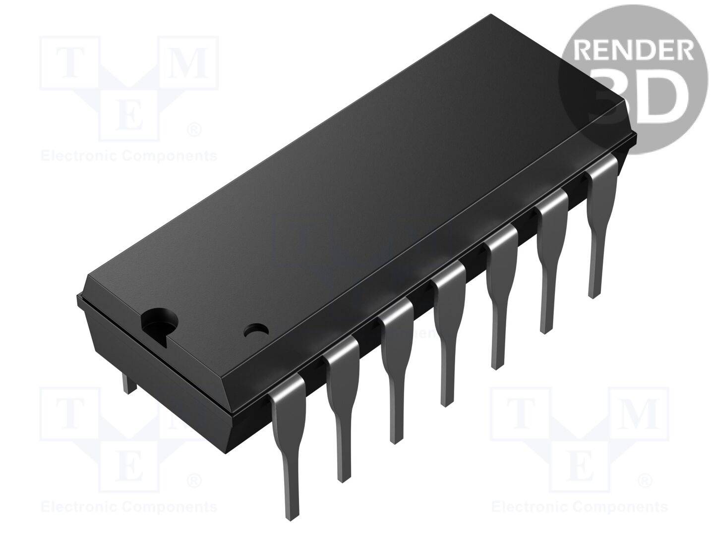 SN74HC125N DIP-14 LOGIK IC QUAD BUS BUFFER THT Texas Instruments-0