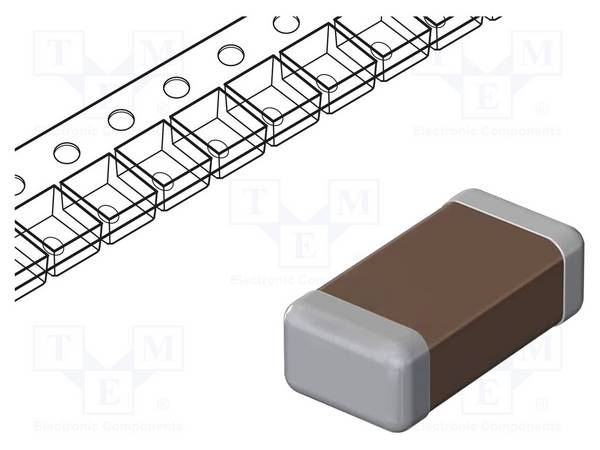 10uF X7S 1210 SMD 180mm 50V ±10% MLCC Kondensator: Keramik