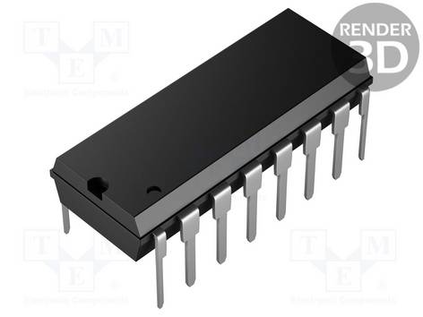 CD4050BE DIP-16 CMOS HEX NON-INVERTING BUFFER THT Texas Instruments