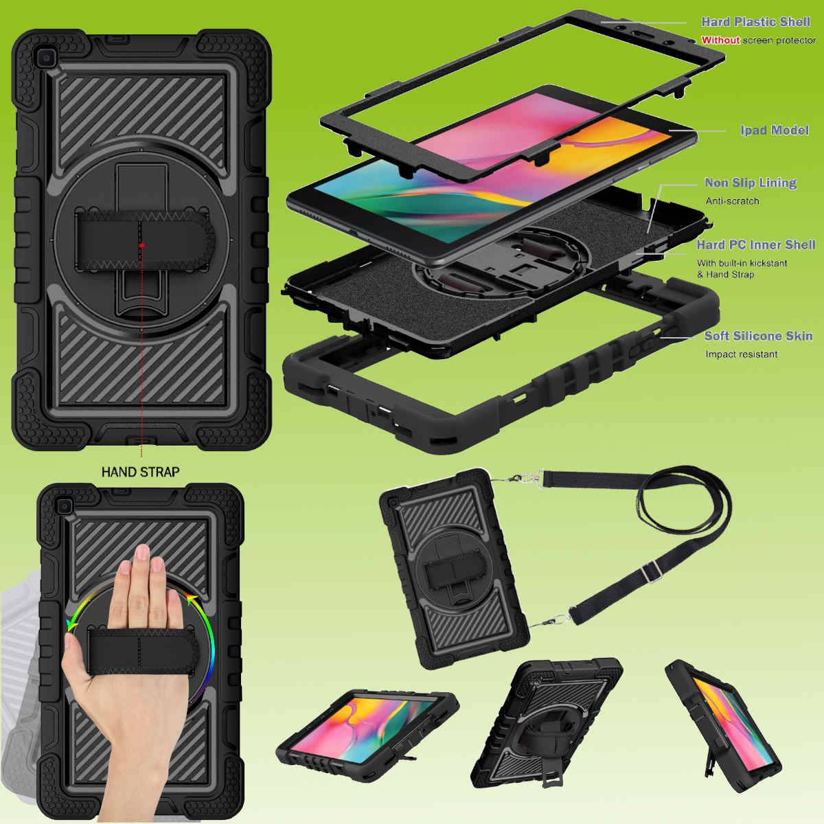 Tablet Hülle für Samsung Galaxy Tab A8 2021 X205 X200 360 Grad Grün Tasche TPU-1