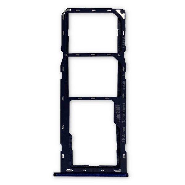 Sim Karten Halter für Samsung Galaxy A20s Blau Micro SD Tray Ersatz Teil Zubehör