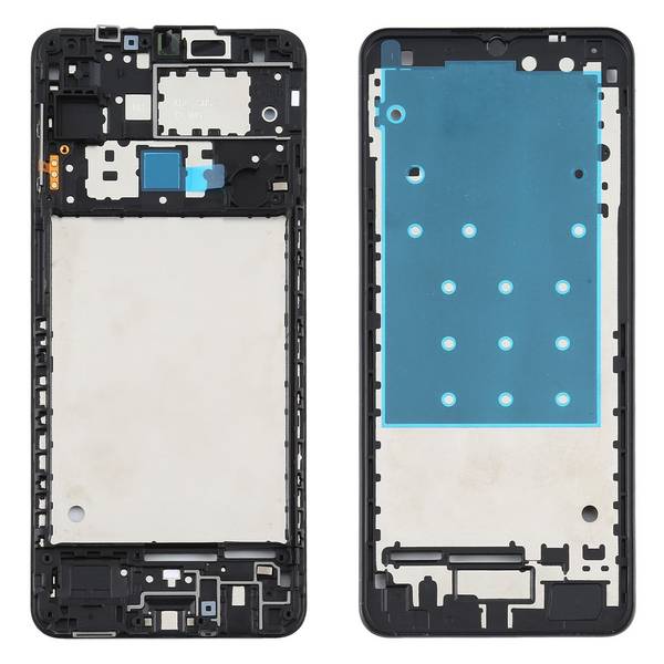 Front Housing LCD Rahmen für Samsung Galaxy A12 Schwarz Bezel Ersatzteil Zubehör