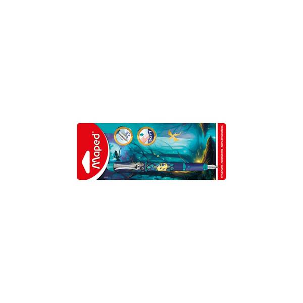 Füllhalter DRAGON Federbreite M mit Iridiumfeder Metallclip Soft-Griffzone