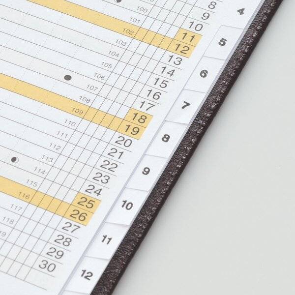 rido idé Kalender-Einlage "M-Planer", Registerschnitt, 2027-1