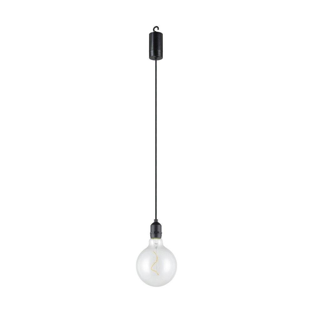 Eglo Pendelleuchte Vignanello Schwarz 827 Extra Warmweiß | IP44 - Batteriebetrieben-0