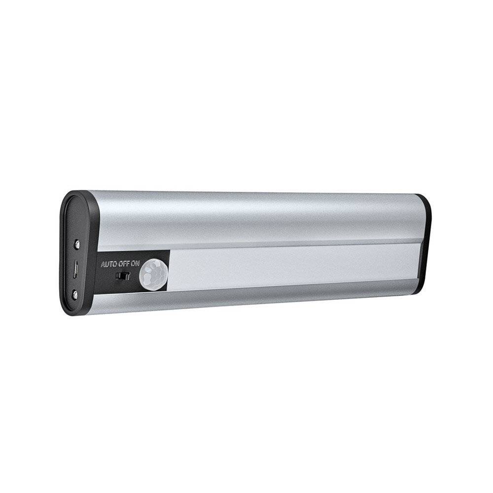 LEDVANCE Linear LED Mobile USB L LED-Unterbauleuchte mit Bewegungsmelder LED LED fest eingebaut 1 W Neutralweiß Silber-4