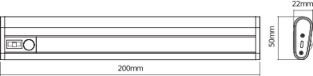 Preisbild für LEDVANCE Linear LED Mobile USB L LED-Unterbauleuchte mit Bewegungsmelder LED LED fest eingebaut 1 W Neutralweiß Silber