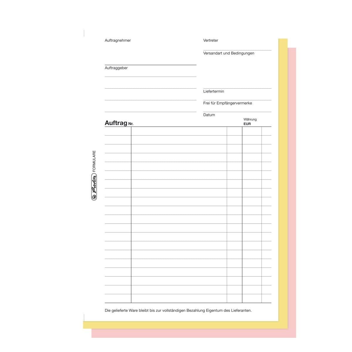 Herlitz Formularbuch »Auftrag«-1