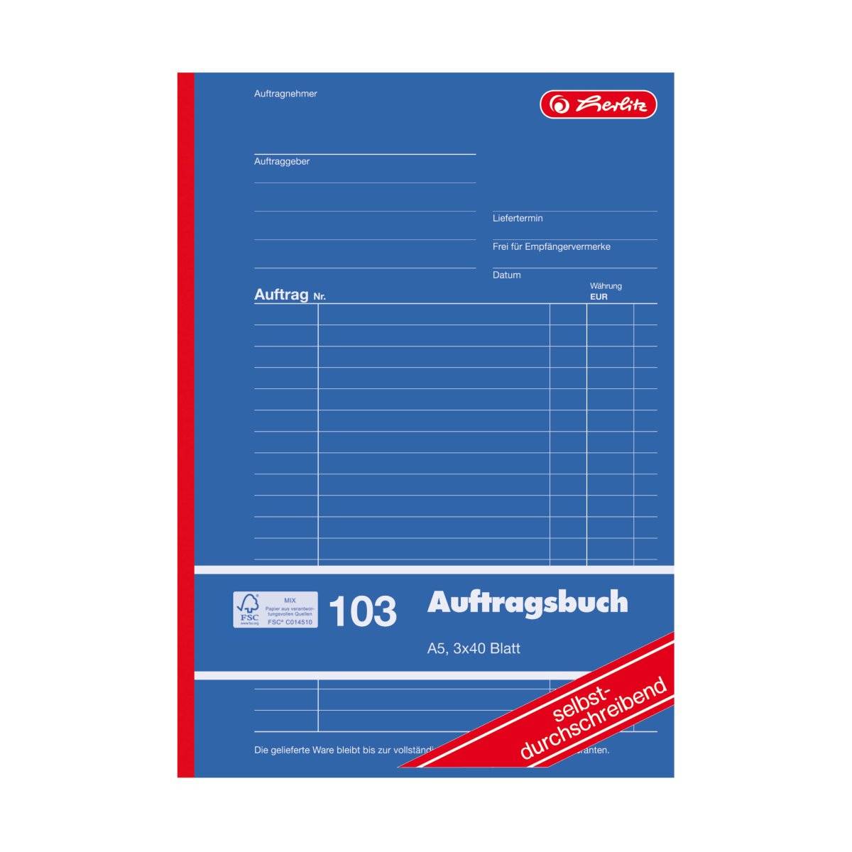 Herlitz Formularbuch »Auftrag«-2