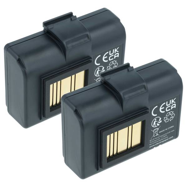vhbw 2x Akku kompatibel mit Zebra QLn220HC | QLn320HC, QLN220, QLN320 Drucker Kopierer Scanner Etiketten-Drucker (2600