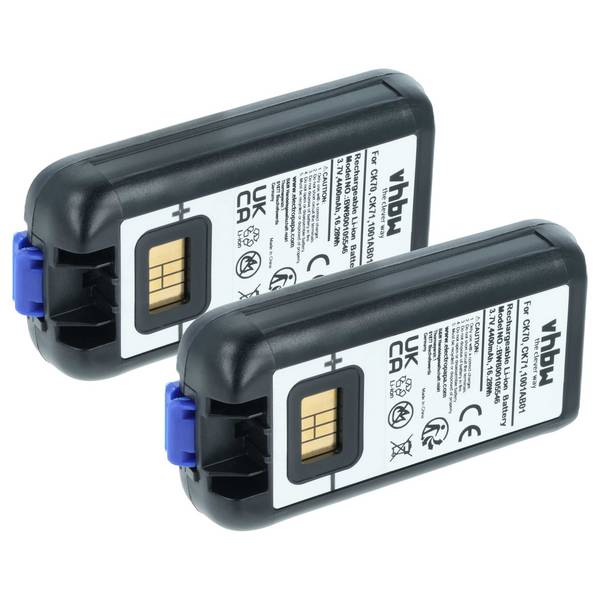 vhbw 2x Akku Ersatz für Intermec AB18 | für Mobilcomputer PDA Scanner (4400 mAh, 3,7 V, Li-Ion)