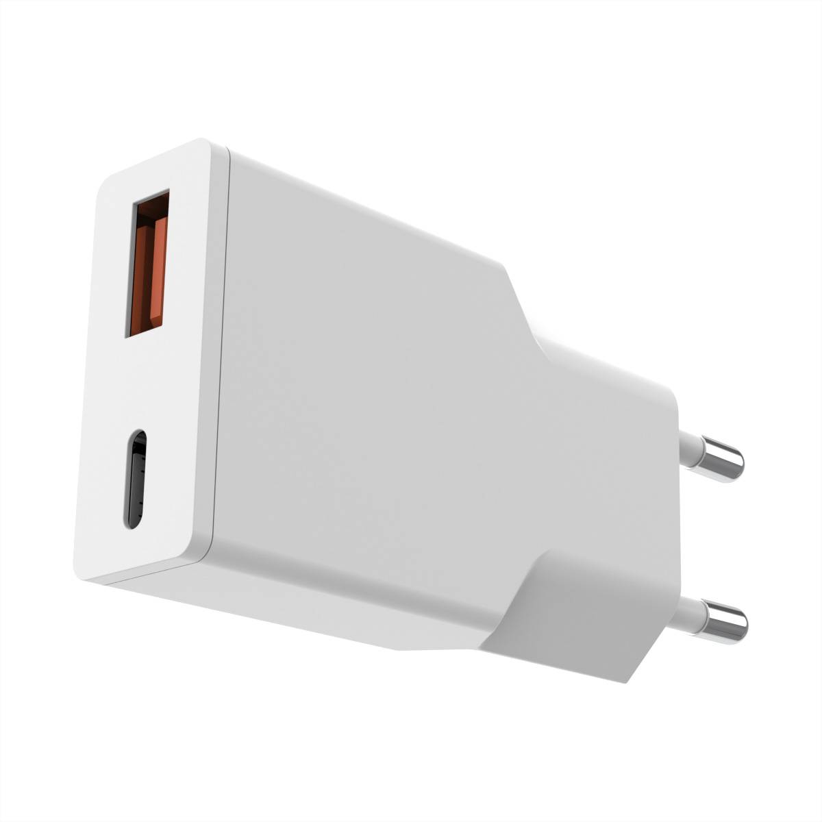 VALUE USB Charger mit Euro-Stecker, 2 Ports Typ A+C, 30W-4