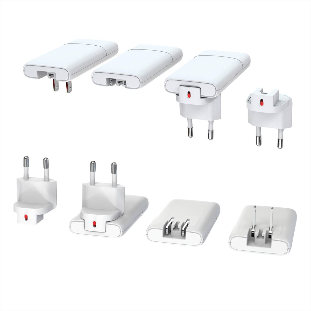 VALUE USB Charger mit Euro-/US-Stecker, 2 Ports Typ A+C, 65W-2