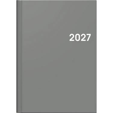 Buchkalender 796 A5 1 Woche/2 Seiten grau 2027