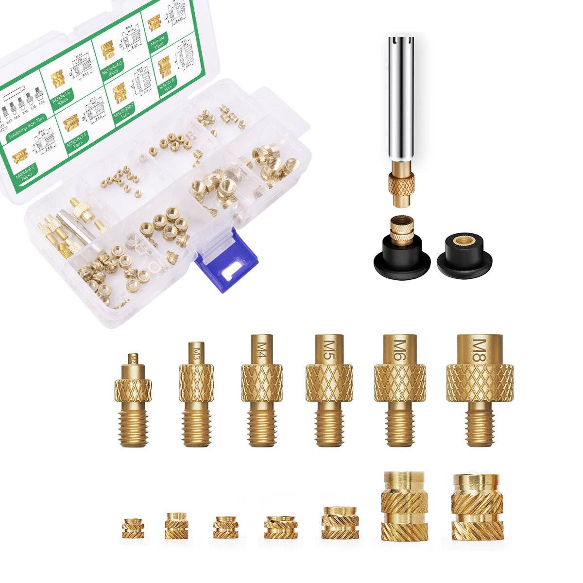 Mintion Heat Set Insert Tips and Threaded Inserts-0