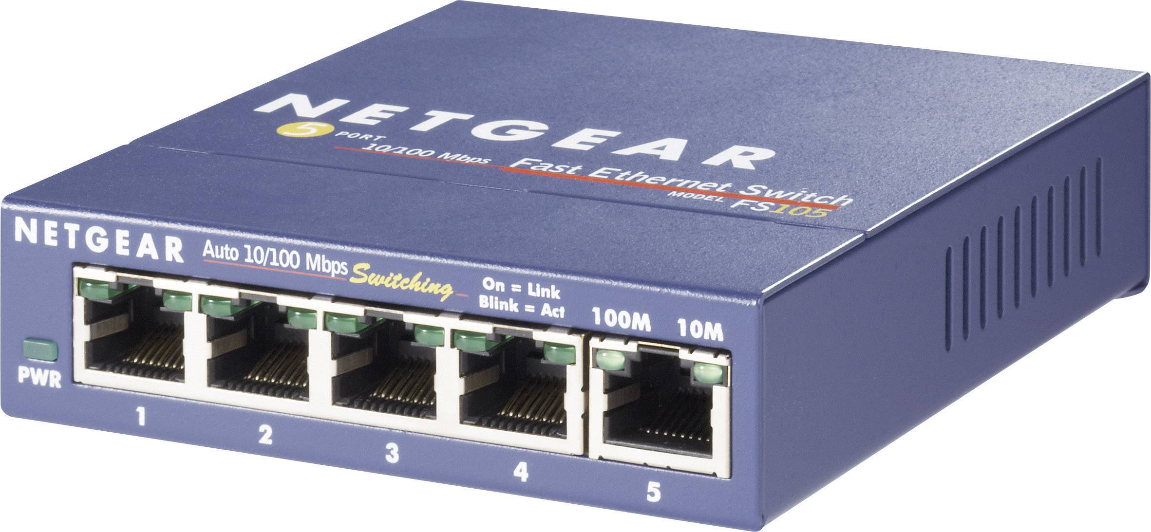 NETGEAR FS105 Netzwerk Switch 5 Port 100 MBit/s Conrad Electronic Schweiz