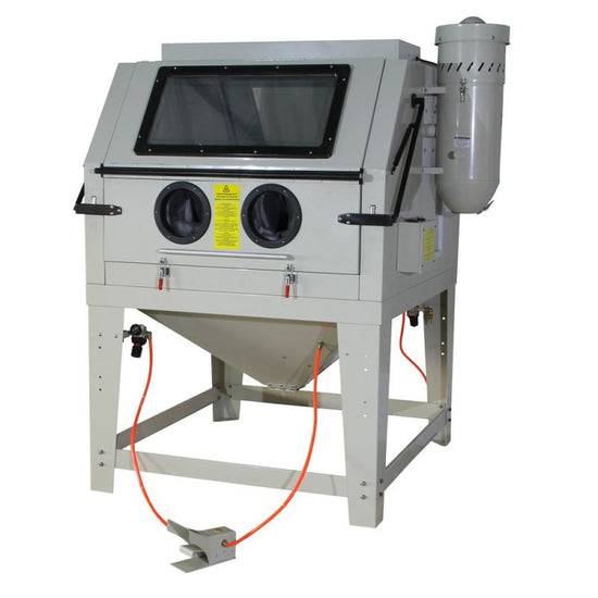 Sandstrahlkabine 990 L – mit Fußpedal, Absaugung & Beleuchtung (230 V)-1