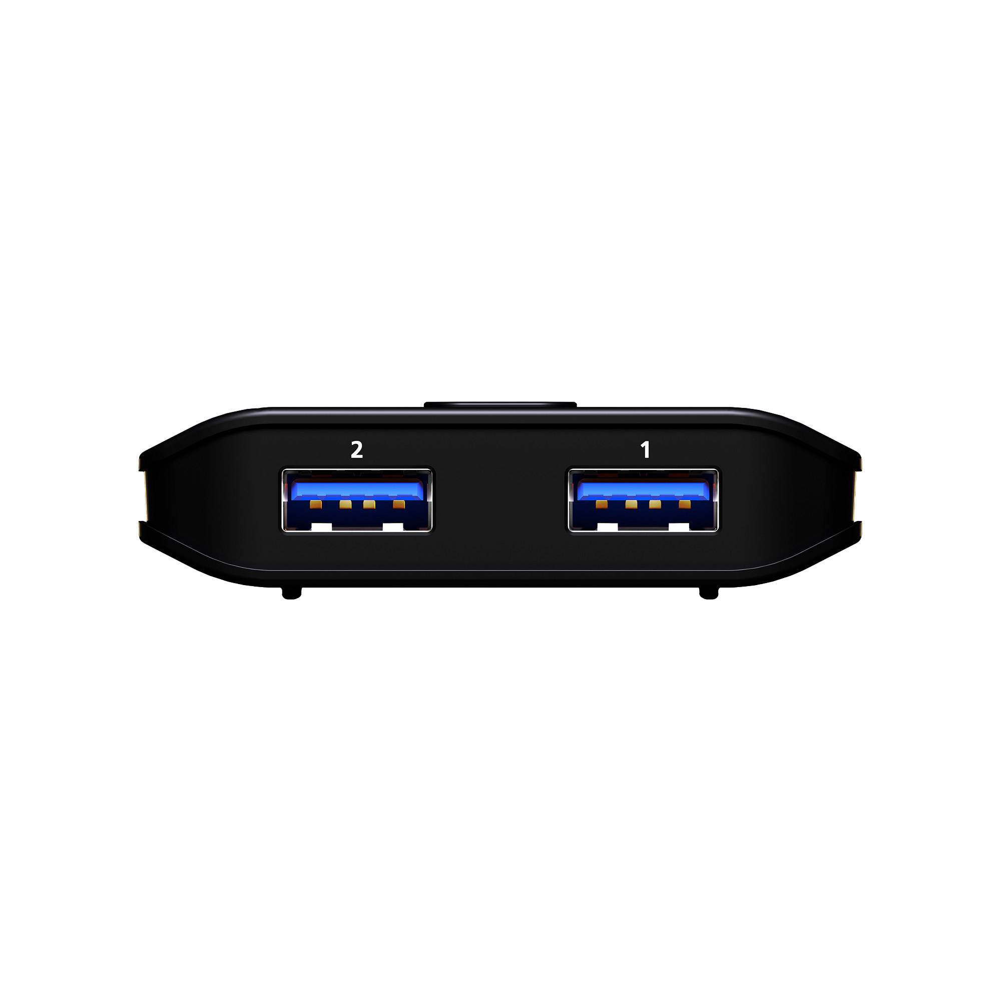 ATEN US4322 USB 3.2 Umschalter 2x2 Sharing Switch (2x Host / 2x Device) Signalsteuerung Signale / /-2