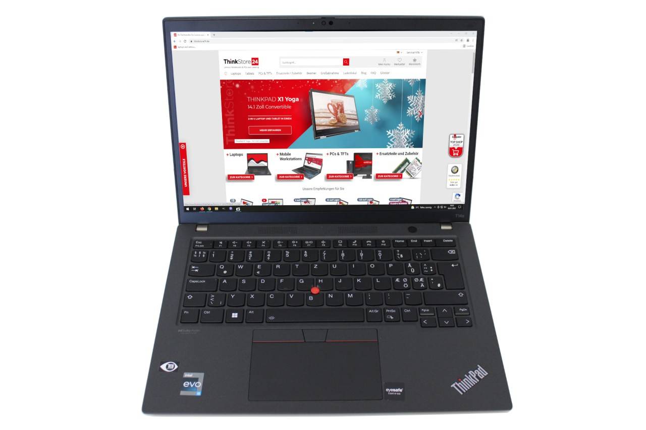 Lenovo ThinkPad T14s Gen 3 i5-1240P 16GB RAM 256GB SSD WUXGA IPS Backlit IR-Cam Win11 A-4