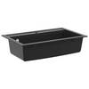 vidaXL Waschbecken Schwarz 795 x 505 mm Granit