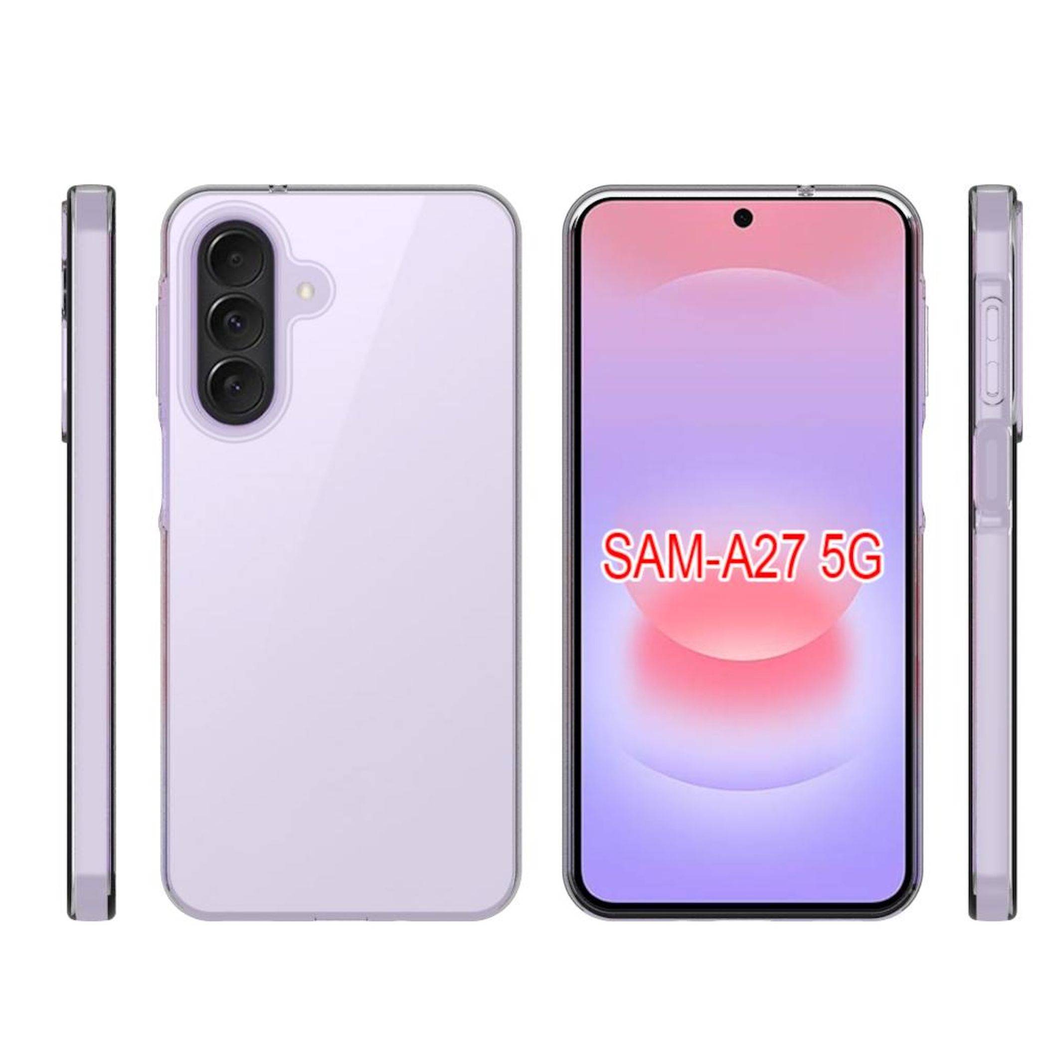 Handyhülle + 9H Schutzglas für Samsung Galaxy A27 TPU Dünn Set Transparent-3
