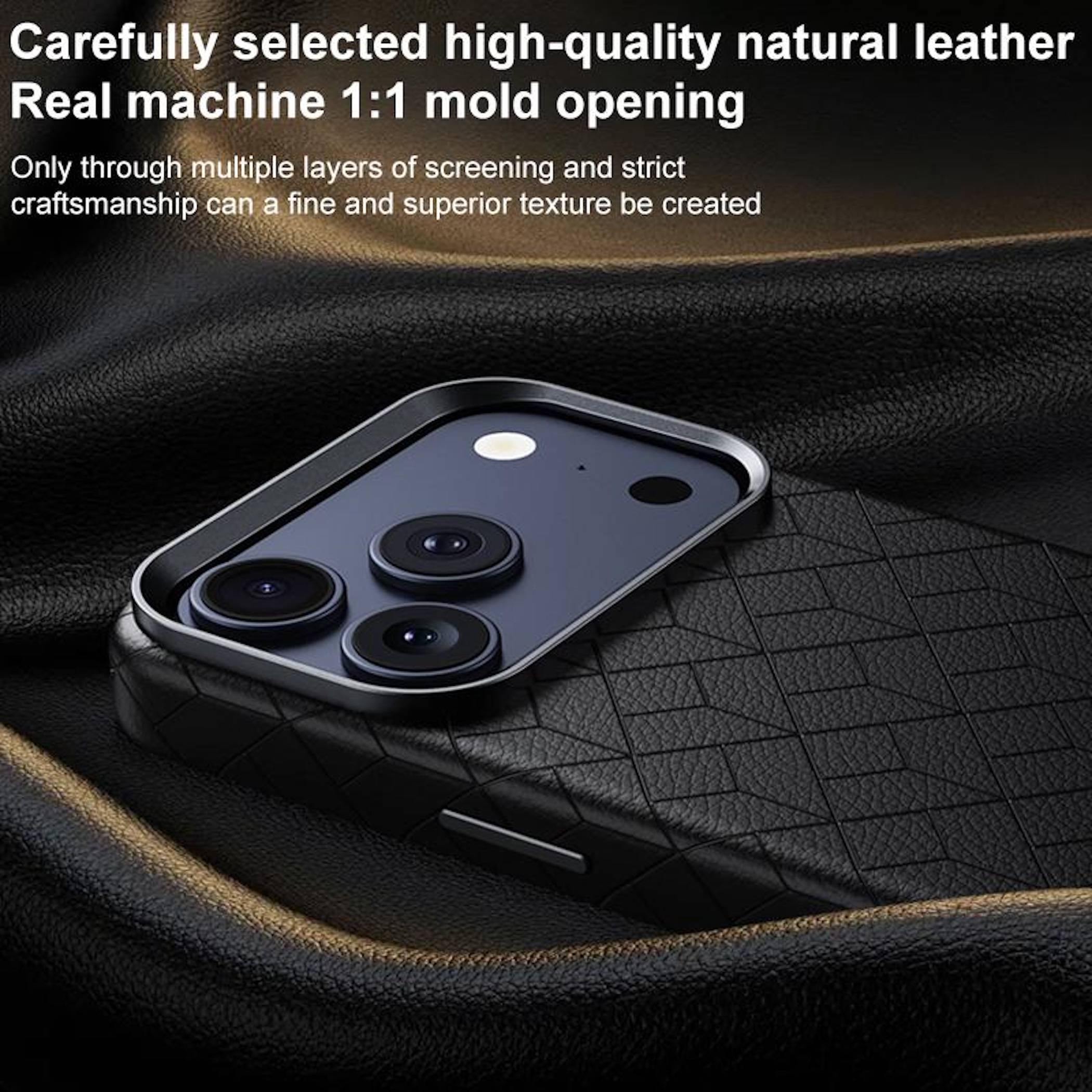 Handyhülle für Apple iPhone 18 Pro Max / 17 Pro Max Geprägtes Gittermuster-1