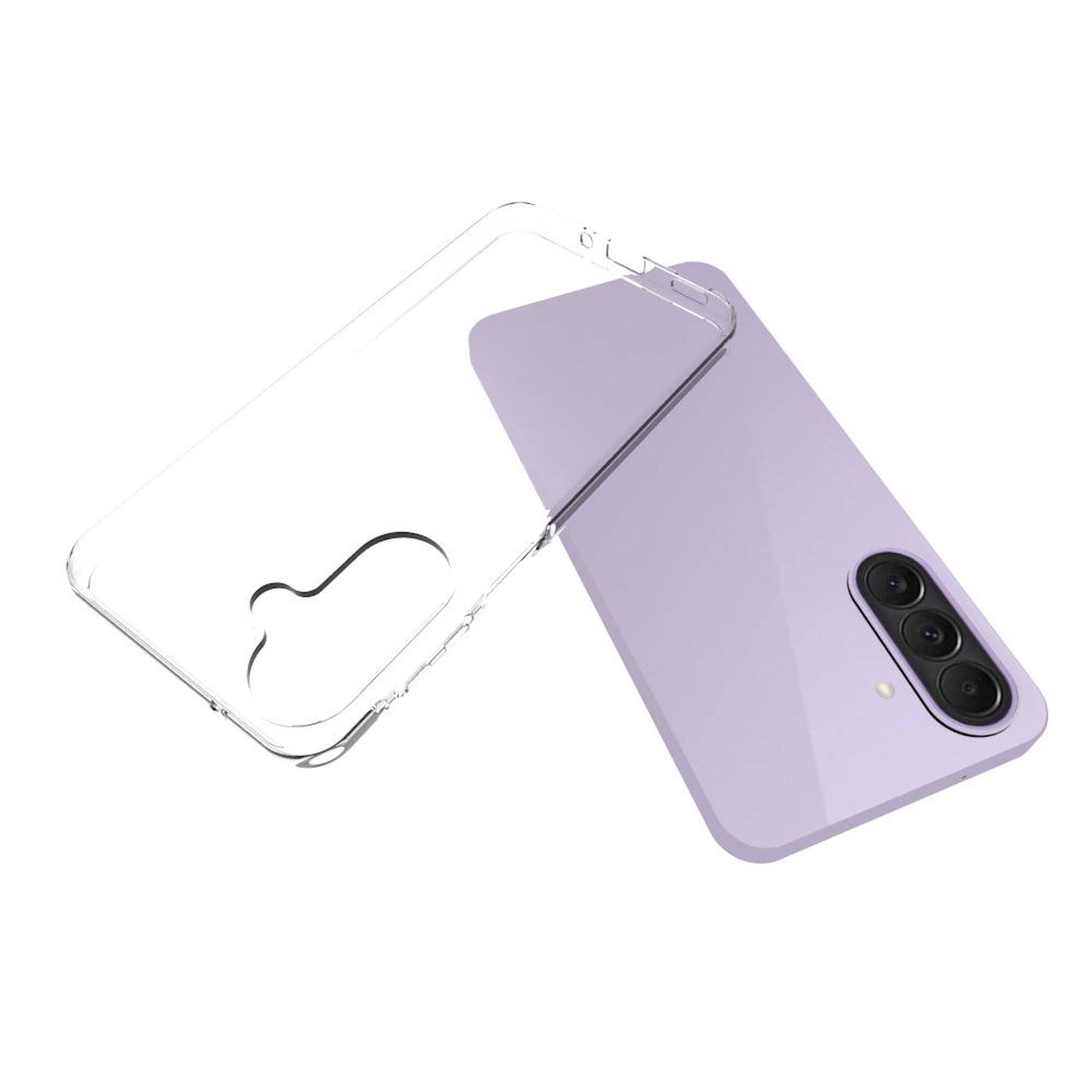 Handyhülle + 9H Schutzglas für Samsung Galaxy A27 TPU Dünn Set Transparent-4