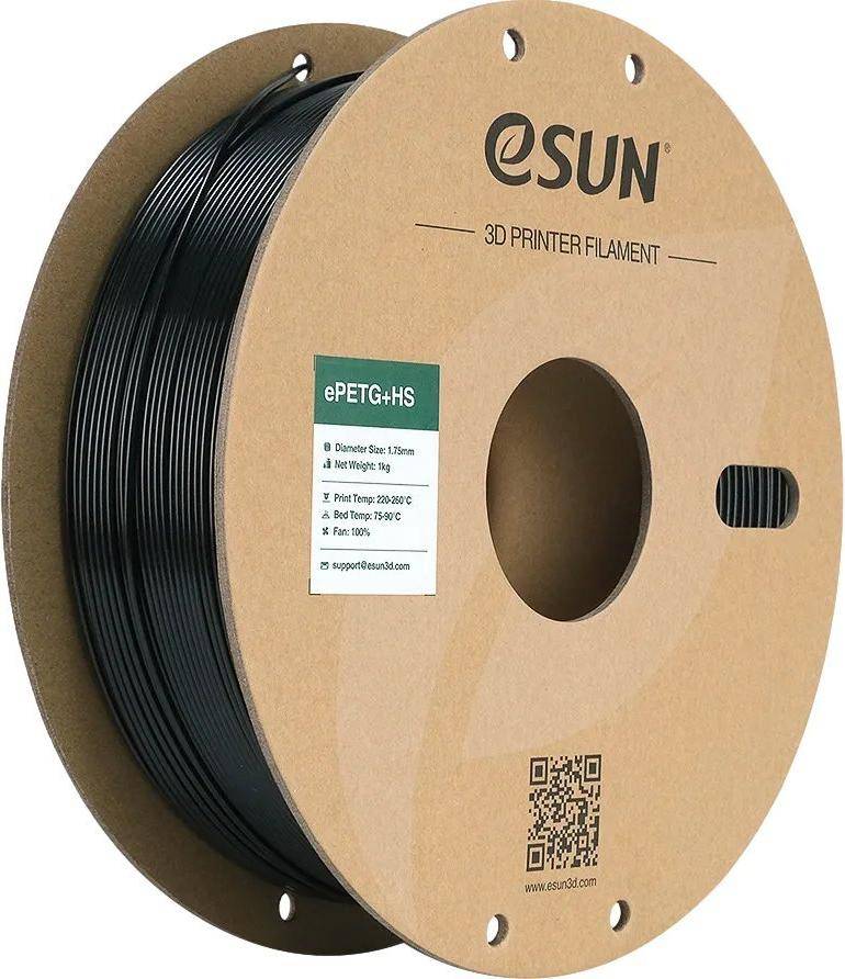 Esun ePETG+High Speed 1.75mm SOLID BLACK 1kg-0