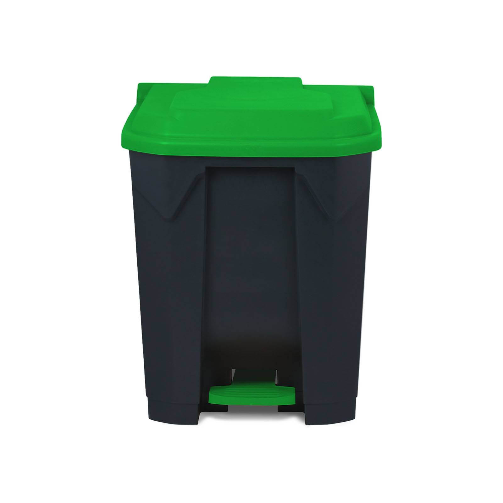 Floordirekt Mülleimer Olaf - Robuster Step-On Abfalleimer - 50 Liter - Grün - Für Haushalt, Büro & Gewerbe-0