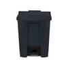 Floordirekt Mülleimer Olaf - Robuster Step-On Abfalleimer - 50 Liter - Grau - Für Haushalt, Büro & Gewerbe