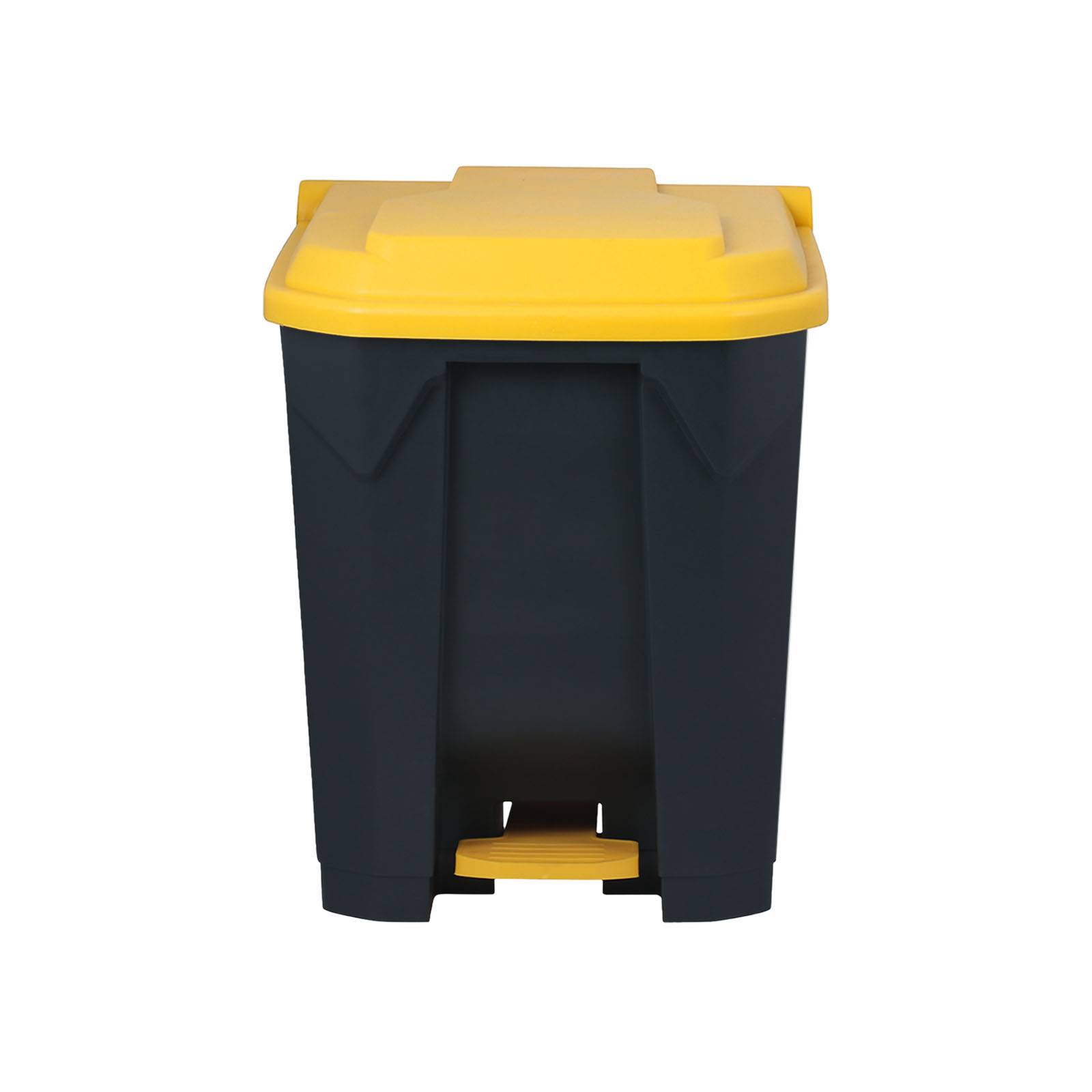 Floordirekt Mülleimer Olaf - Robuster Step-On Abfalleimer - 50 Liter - Gelb - Für Haushalt, Büro & Gewerbe-0
