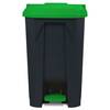 Floordirekt Mülleimer Olaf - Robuster Step-On Abfalleimer - 100 Liter - Grün - Für Haushalt, Büro & Gewerbe